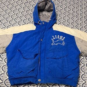 Detroit lions vintage puffer